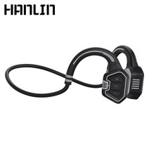 HANLIN 서라운드 골전도 블루투스5.1 무선 이어폰 IP68 완벽 방수 스포츠 수영 전용 헤드셋 [1년 AS 가능]+16GB 메모리 내장, 그레이