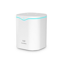 2000ml 가습기 USB 전원 미스트 스프레이 어 듀얼 노즐 나이트 램프 가습기 모이스춰 라이징 아로마 테라피 에센셜 오일 디퓨저, 하얀색