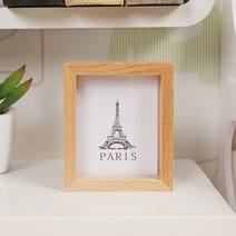 원목 심플 미니 액자(5.5x7cm) 가정용 업소용 도매 추천 AXY01943ZD, 제목색상또는랜덤