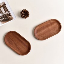 청년리빙 타원형 우드 트레이