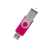 usb기기 usb Exuanck 사용자 정의 로고 금속 회전 USB 2.0 4 기가 바이트 8 16 32 메모리 플래시 드라이브, 07 pink_08 1GB