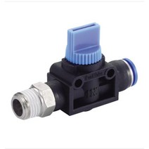 다용도 에어호스연결 유공압 핸드 제어 조절 밸브 원터치 나사형 HVF type, 0310