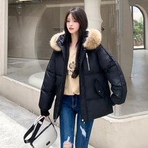 MOSAIRATION여성용 하이넥 숏 패딩 겨울 경량 점퍼