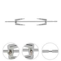 숯불그릴 바베큐그릴 화로대 forks rotisserie fork Grill 치킨 프라이 공기 뱉어 고기 꼬치 회전 구이 생선 막대 강철 스테인레스 칠면조 요리, 검은색