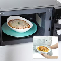 쿠지나인 전자레인지 바닥용 실리콘 매트 국내산, 라이트그레이