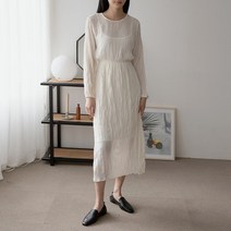 나인 네추럴 플리츠 원피스(OP-5057)