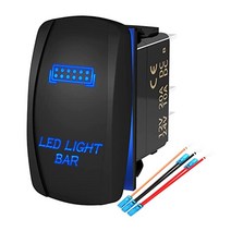자동차 부품온-오프 스위치 패널 USB 슬롯 소켓 5 핀 로커 토글 자동차 SUV 해양 RV 캠핑카 점퍼 와이어, 01 Blue