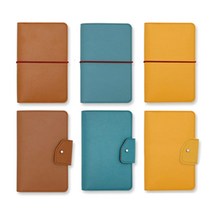 클래식 디자인 밴드 버클타입 가죽 통장지갑 통장 12개보관