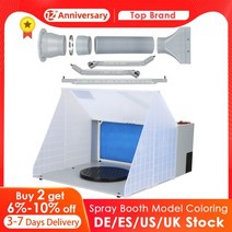 스프레이부스 프라모델 도색 부스 모델 색칠 튼튼한 배기 팬 베이킹 페인트 씰링 배기 팬 흡입 페인트 상자 워크 벤치 ac100-240v, 영국 플러그