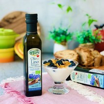 고챠도로 유기농 아마씨유 오일 250ML 냉압착 이탈리아 식물성 오메가 오가닉 아마씨드 기름 리놀렌산 나쁜콜레스테롤내리고 좋은콜레스테롤올리고 샐러드드레싱 나물요리 볶음요리 시즈닝, 1병