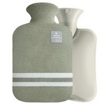 쟁구네 보온 보냉 물주머니 온수 찜질팩 핫팩 1리터 2리터, 2000ml, 그린, 1개