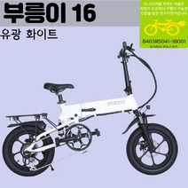 BROONG-E 부릉이 전기자전거 16인치 48V 풀서스펜션, 무광블랙