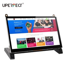가성비 휴대용 보조 포터블 모니터 듀얼 스피커 용량 성 ips 두 번째 화면 hdmi, 협력사, 검은 색, EU 플러그