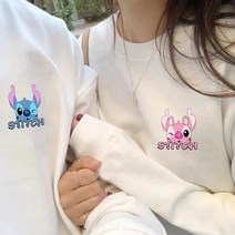 와이드 루즈핏 맨투맨 블루 스트라이프 커플룩 트렌드 봄가을 계절 인싸템 유행 스티치 3466818255