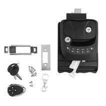 호환 캠핑카 652F RV 캠핑카-트레일러 키리스 엔트리 도어 잠금 핸들 노브 데드볼트 리모컨 포함, 한개옵션0