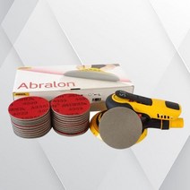 광택기 자동차 무선 폴리셔 차량용 왁싱기 셀프 광택 폴리싱 3 인치 미르카 오비탈 로토 연마 사포 7mm 플록 자체 접착 스폰지 사포 그라인딩 블록 퍼티 샌딩 도구, P600_5 PCS