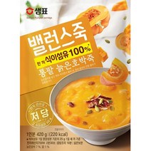 샘표 밸런스죽 통팥늙은호박죽 420g, 5개