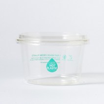 500ml 친환경 PLA 용기 100개, PLA뚜껑 100개 JP3230, PLA용기 100개 JP1133