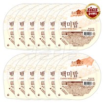 [퀴클리몰] 시아스 우리집밥 백미밥 210g x 12개
