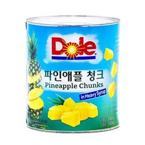 돌 파인애플 청크 통조림, 3062g, 2개