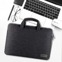 LG그램 맥북에어 14인치 노트북 파우치 겸용 가방, 블랙
