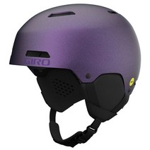 Giro 스노우보드헬멧 Ledge MIPS Helmet, Matte Black/Purple Pearl, M