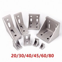 5 20 pcs 2020 2028 3030 3060 4040 4080 6060 8080 알루미늄 코너 브래킷 30 40 45 60 프로파일 커넥터 CNC 라우터, 2020 10PCS