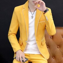 kirahosi 키라호시 남성 정장 봄 여름 가을 긴팔 성능 호스트 가운 코트 Ins 나이트 쇼 작은 정장 유행 B1302F