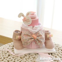 [기저귀케익] 미니 핑키 무스케익 (출산선물 백일 돌)