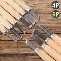 목공공방 입문자 우드카빙나이프 2개 나무공예 초보용 목소교육 DIY목재 테이블작업, 6P