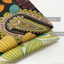 자투리 폴리옥스 플라워페이즐리9392 택1, 폴리옥스 플라워페이즐리9392 아이보리