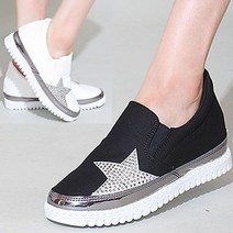 니나스파리 6cm 키높이 속굽 패브릭스타슬립온 반응폭주 착화감굿 7J178