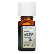 Aura Cacia 퓨어 에센셜 오일 오가닉 클라리 세이지 7.4ml(0.25floz)