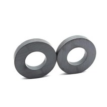 Burnur C8등급 세라믹 링 자석 OD 60mm x 내경 24mm x 10mm 6.1cm(2.4인치) 대형 페라이트 자석. 2팩