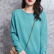 DFMEI 라운드 울 롤업 루즈핏 니트 캐시미어 스웨터 여
