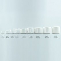 화이트 플라스틱 빈 메이크업 병 리필 가능한 병 여행용 페이스 크림 로션 화장품 용기 실버 골드 에지 10g-500g, 132.300g - white - 50pcs