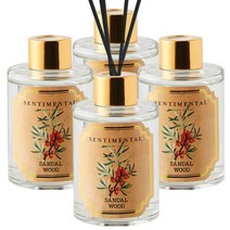 센티멘탈 디퓨저 120ml x 4병 가정용 실내 향기 방향제, 향기선택:04.라벤더 120ml X 4개