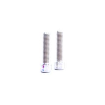 자전거 위험 2 개/상자 산악 M6x25mm 디스크 캘리퍼 브레이크 고정 볼트 나사 확장 티타늄 합금 스포츠 아웃도어 액티비티 안전한 내구성, [01] Titanium Color