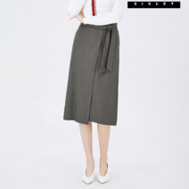 [시슬리] 아일렛 슬릿 랩 스커트 SASK31931-KA
