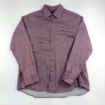 닥스 체크 남방 클래식 미니멀 가을 110 남자 자주색