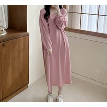 심플 브이넥 원피스