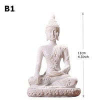 천수관음보살 28 스타일 미니어처 불상 자연 사암 풍수 태국 부처님 조각 힌두교 입상 홈 데코 장식품 15, B1