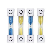 디자인위로 3분 양치타이머 모래시계 4개, 색상랜덤