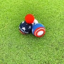 니트볼주머니 골프공 파우치 볼주머니 골프공 케이스 스페어 볼주머니 투볼파우치, Number_33블루&네이비