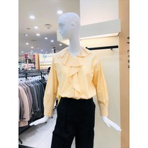 [케네스레이디] (E420) 코튼 프릴 러플 블라우스 (EWBLKJ0300)