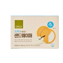우리집 요거트가 들어간 샌드웨이퍼 32g 달달구리 건강한 아이간식 어른간식 추석 설날 명절 올가 홈캉스 식재료, 16개