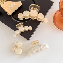 오봉자개집게핀 빅 사이즈 올림 머리 헤어 왕 집게 핀