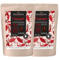 Valrhona Guanaja Dark Chocolate For Baking 발로나 구아나야 70% 다크 초콜릿 제빵 재료 250g 2팩