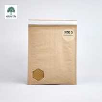 [샘플] 친환경 종이안전봉투 크라프트 택배 뽁뽁이 종이에어캡 안전 봉투, 3호 220X280