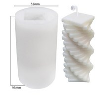 실내디퓨저 향 왁스타블렛 조향사실내용디퓨저 DIY 적 나선형 사각형 양초 실리콘 금형 아트 원주 콩 왁스 아로마 테라피 수지 공예 선물 홈 데스크탑 장식, [01] A